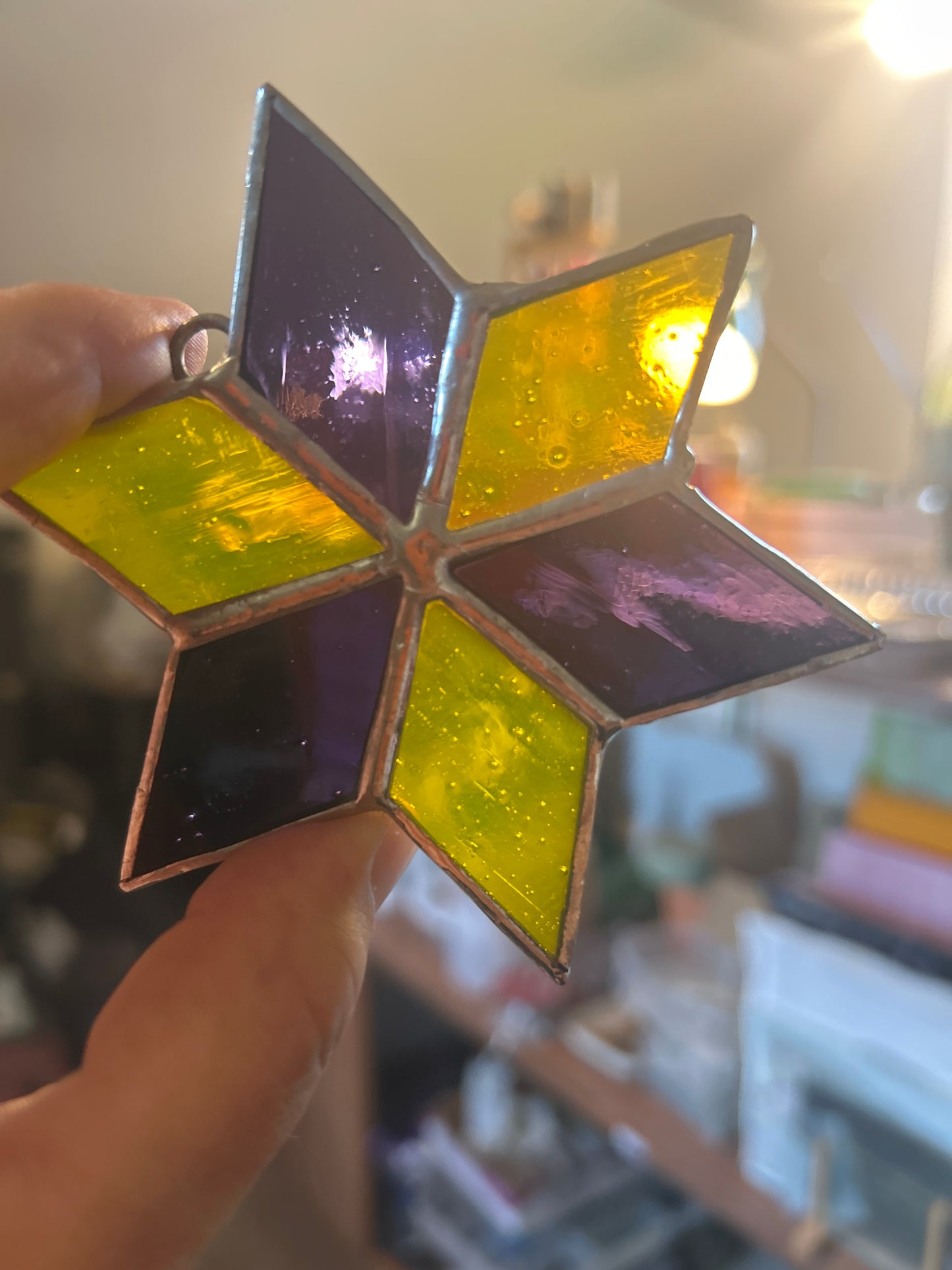 Purple and Yellow Star