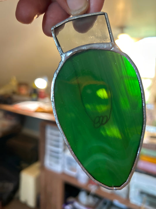 Green Christmas Bulb