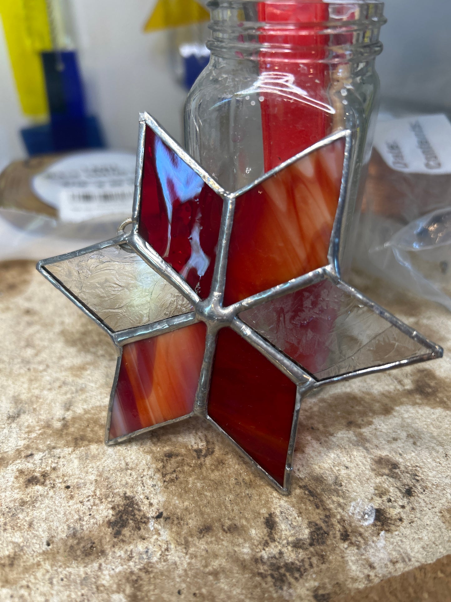 Red and Clear Star