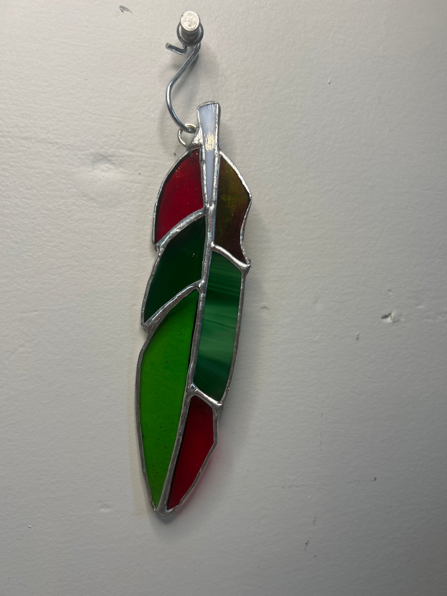 Red and Green Feather